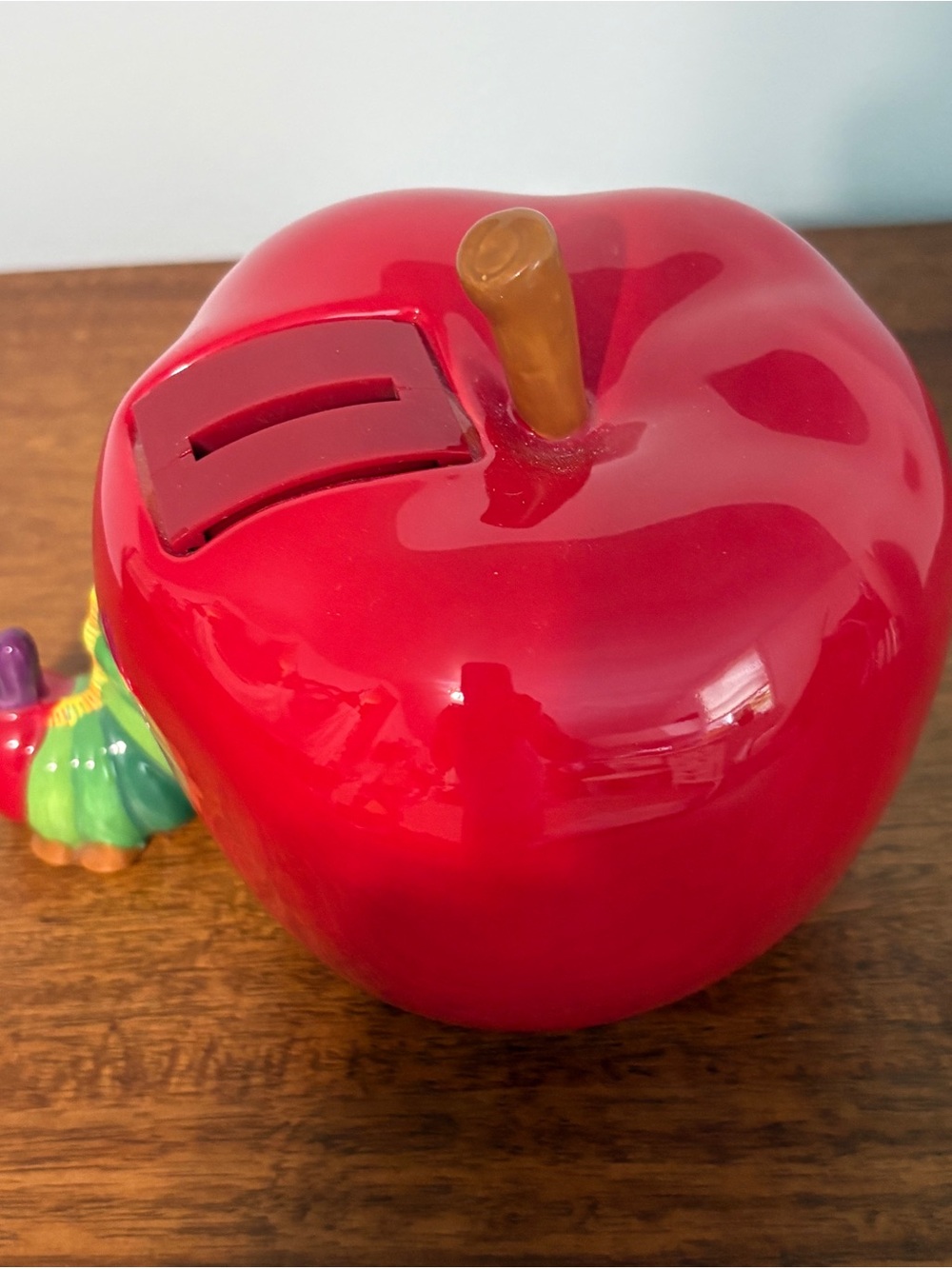 Eric Carle Red Apple Bank with the Very Hungry Caterpillar RARE - Picture 3 of 3